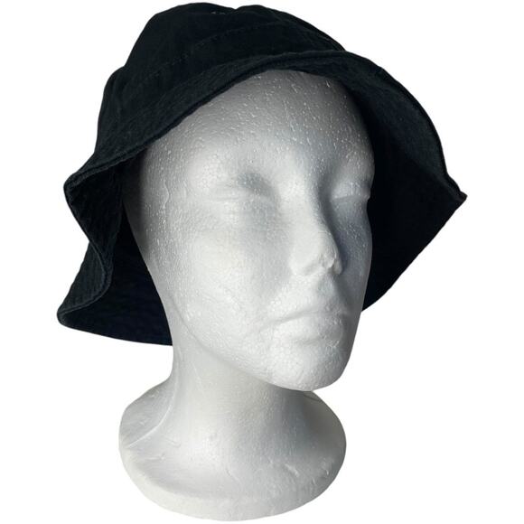 Urban Outfitters Bucket Hat OS Black Cotton‎ Outdoor Gorpcore Skater Utility Men - Picture 1 of 10